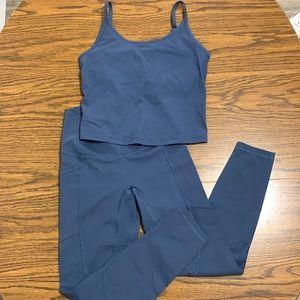 Everlane Perform Pocket Legging with Matching Tank Set